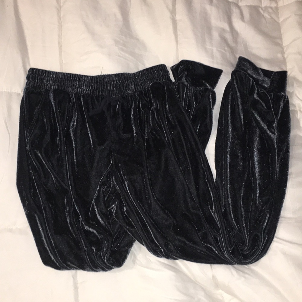 Velvet Drawstring Joggers